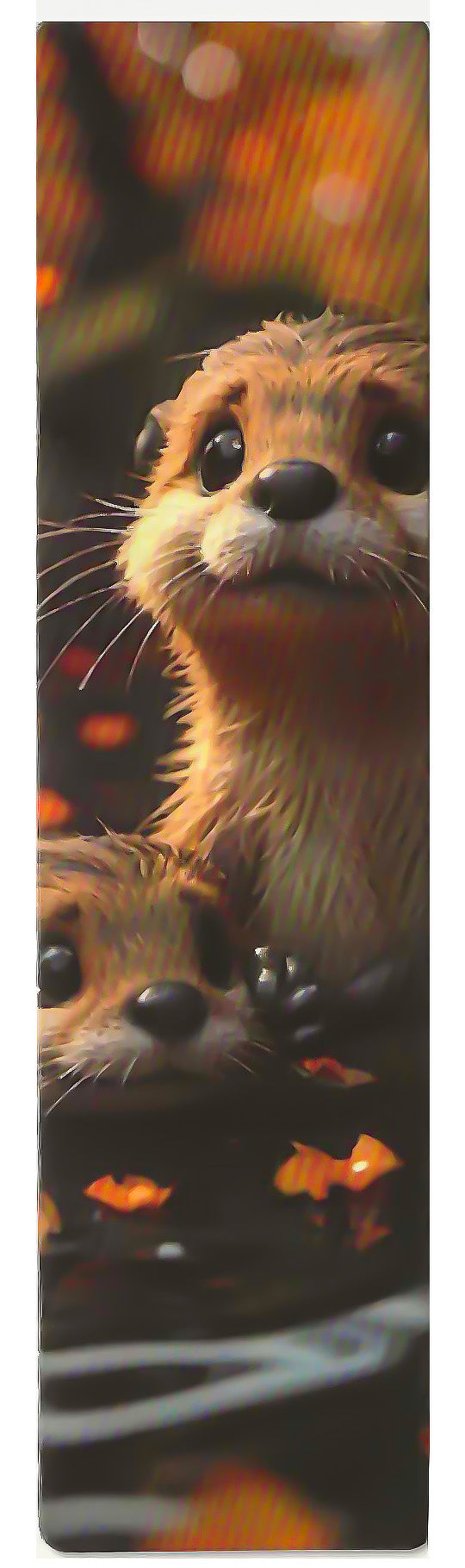 Lot de 6 marque-pages 15*4cm, impression 1 face sur papier cartonné épais, les animaux tout doux 3D