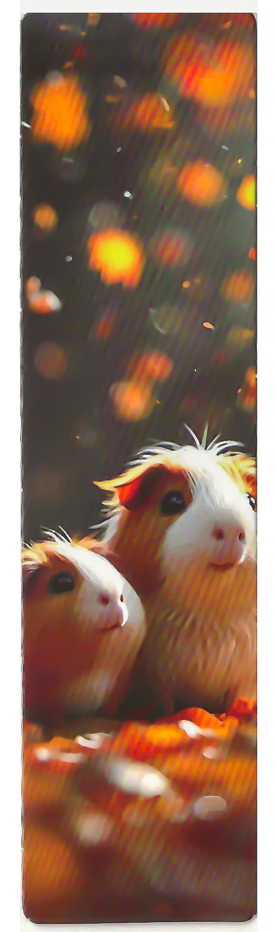 Lot de 6 marque-pages 15*4cm, impression 1 face sur papier cartonné épais, les animaux tout doux 3D