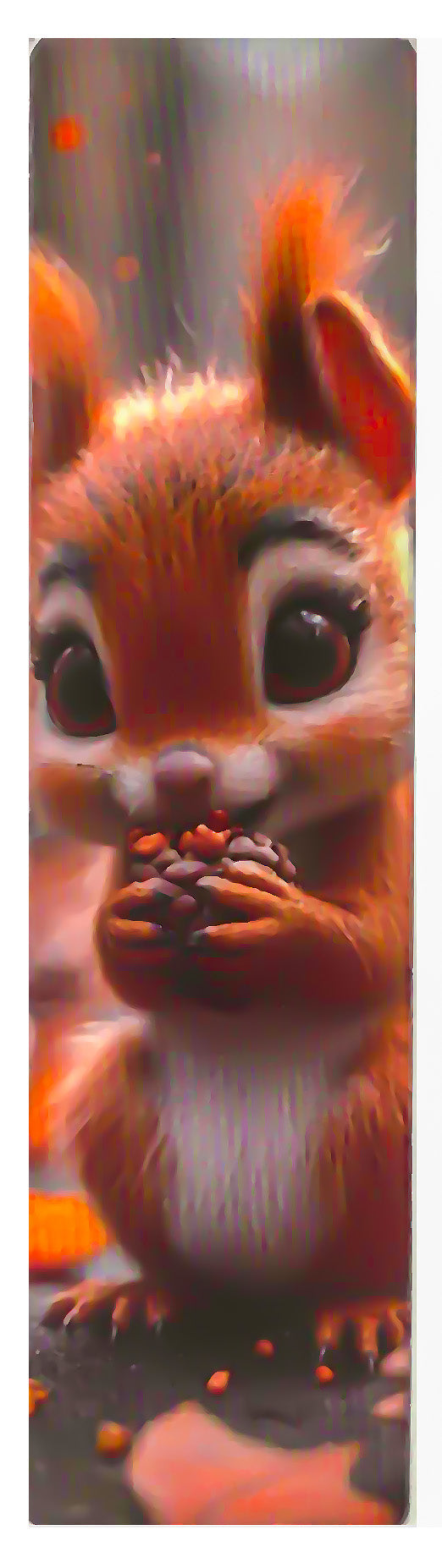 Lot de 6 marque-pages 15*4cm, impression 1 face sur papier cartonné épais, les animaux tout doux 3D